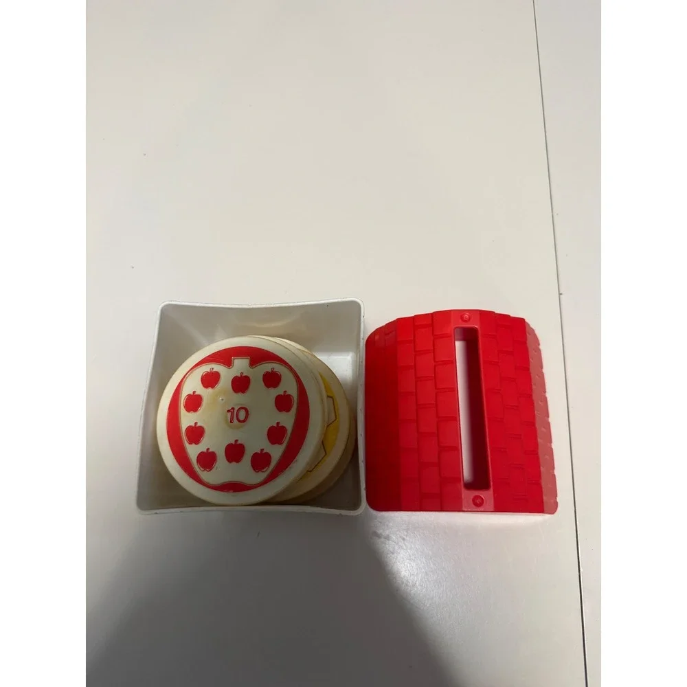Vintage Johnson & Johnson Child Development Counting Toy Barn Truck Discs 1-10